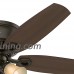 Hunter Fan Company 53327 52" Builder Low Profile New Ceiling Fan with Light  Bronze - B01CDFYO9W